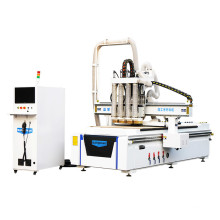 Wood CNC Router Furniture Machine with 4 Spindles for Furniture Cabinet Cut and Carve